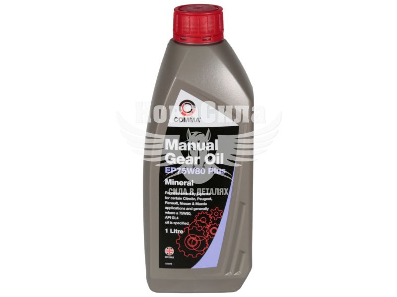 Трансмісійна олива 75W-80 (Comma) GEAR OIL GL-4 1л. (EP75W80P1L)