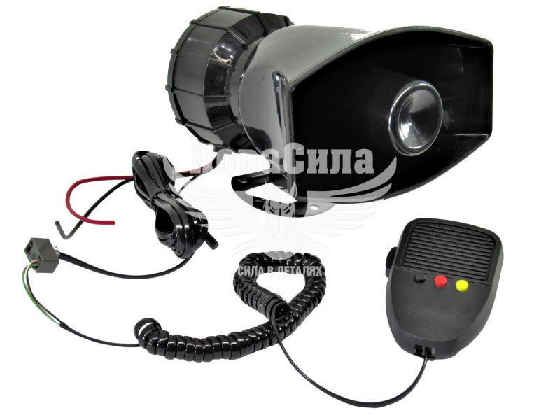Сигнал сирена тони 3 40W з мікрофоном (Vitol) (CА-90103)