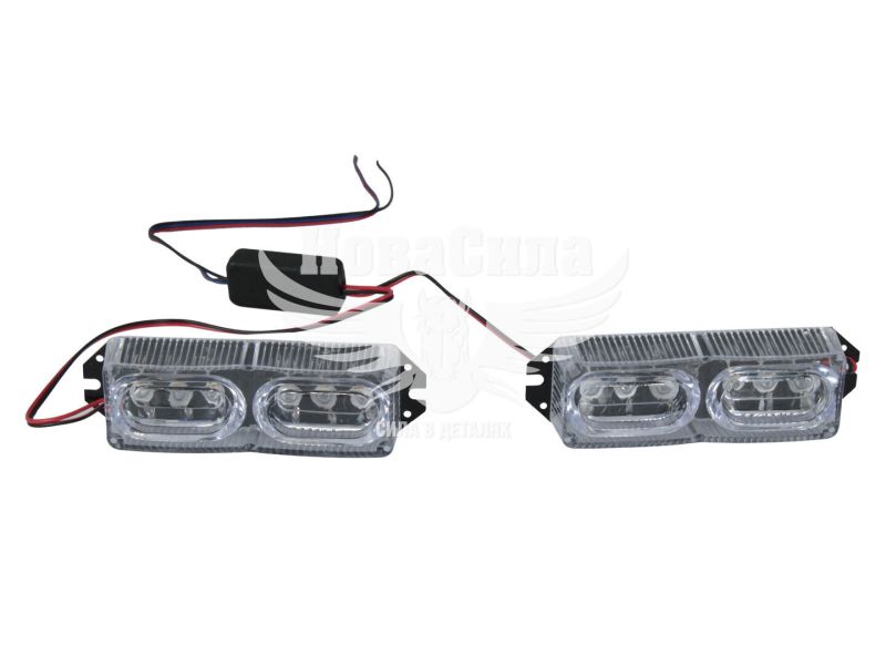 Стробоскопи для решітки радіатора 6 LED червоно-сині (КНР) LUX TAR (4086-01)