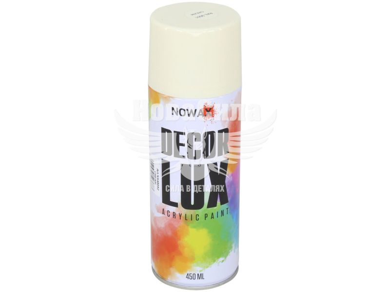 Фарба-спрей (Nowax) Decor Lux Кремовий 450мл. (RAL 9001) (NX48052/NX65052)