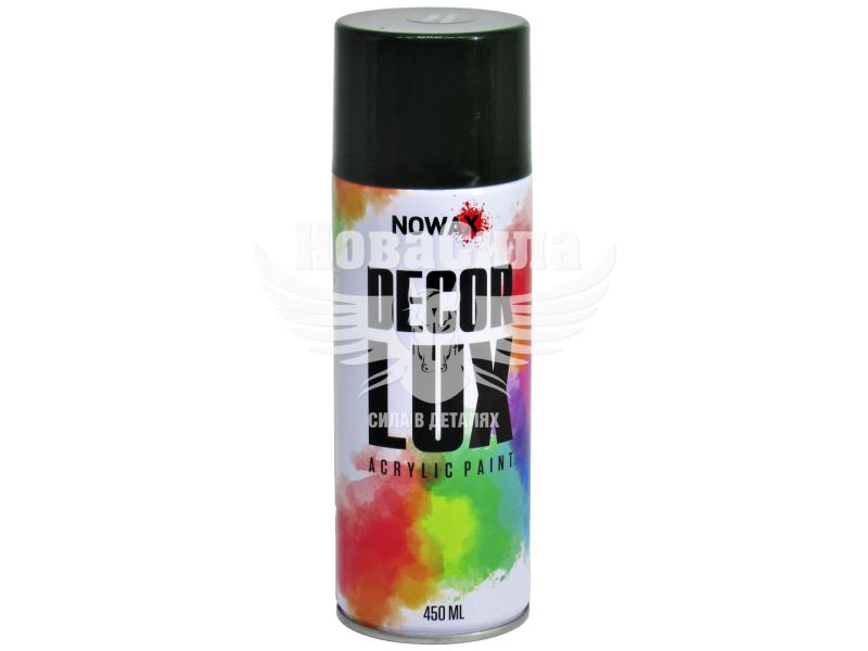 Фарба-спрей (Nowax) Decor Lux Зелений мох 450мл. (RAL 6005) (NX48030/NX65030)