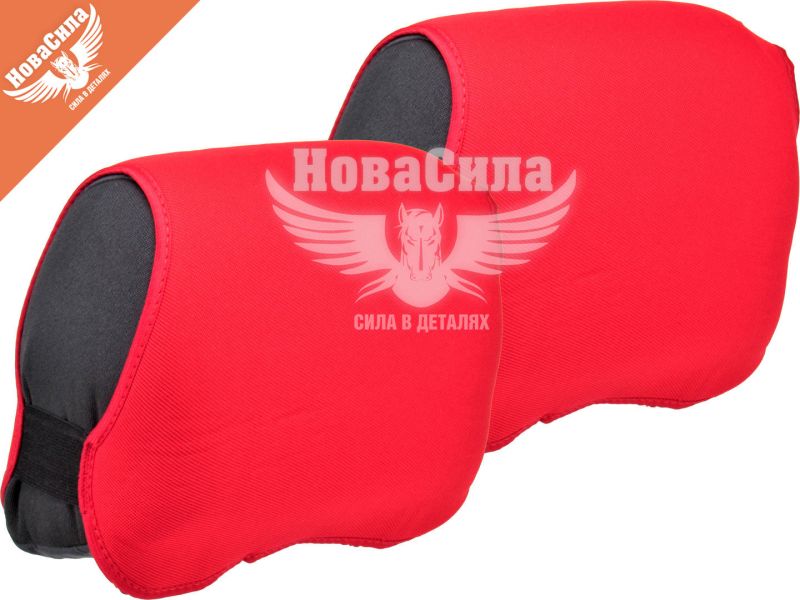 Чохли на підголовники (Beltex) Унів. червоні Delux (к-т.-2шт.) (BX93600)