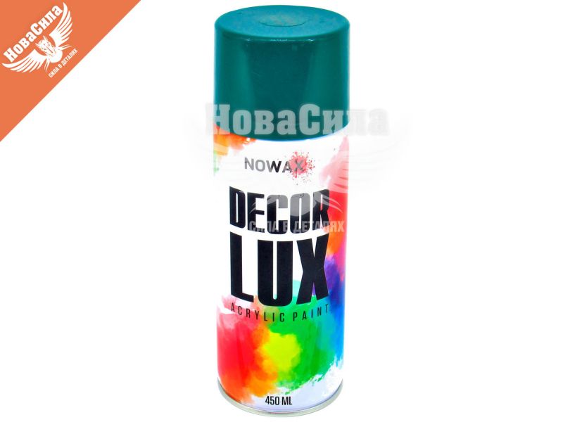 Фарба-спрей (Nowax) Decor Lux Зелений опал 450мл. (RAL 6026) (NX48029/NX65029)