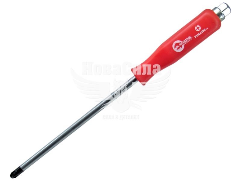 Викрутка (Intertool) + ударна (PH4х200) (HT-0490)