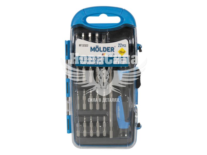 Викрутка (набір) реверсіонна (Molder Tools) 22в1 для точних робіт (MT32322)