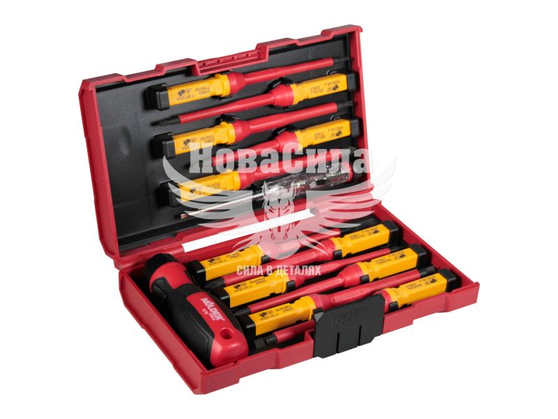 Викрутка (набір) (Molder Tools) кт. 13шт. -/+ ізольовані VDE 1000 В (MT35213)