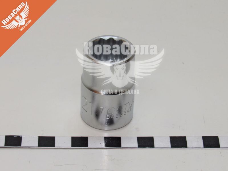 Головка торцева низька дванадцятигранна 3/4 22мм. (Toptul) (BAEB2422)