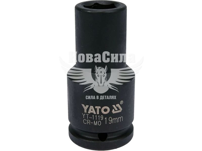 Головка торцева ударна висока шестигранна 3/4 19мм. (Yato) (YT-1119)