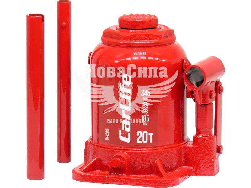 Домкрат гідравлічний 20т. (CarLife) низький (вис. під. 345мм.) (BJ420S)