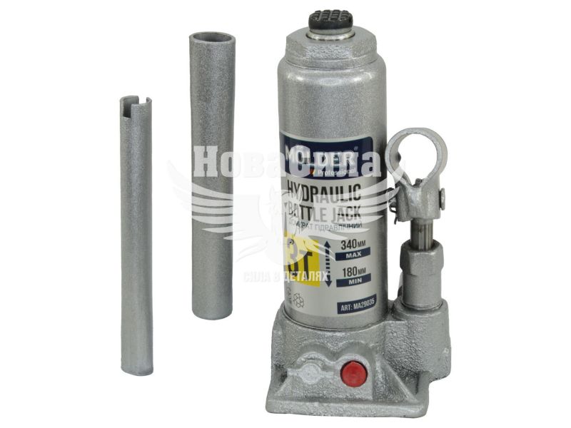 Домкрат гідравлічний 3т. (Molder) пластм. упак. (вис. під. 340мм.) (MA29035)