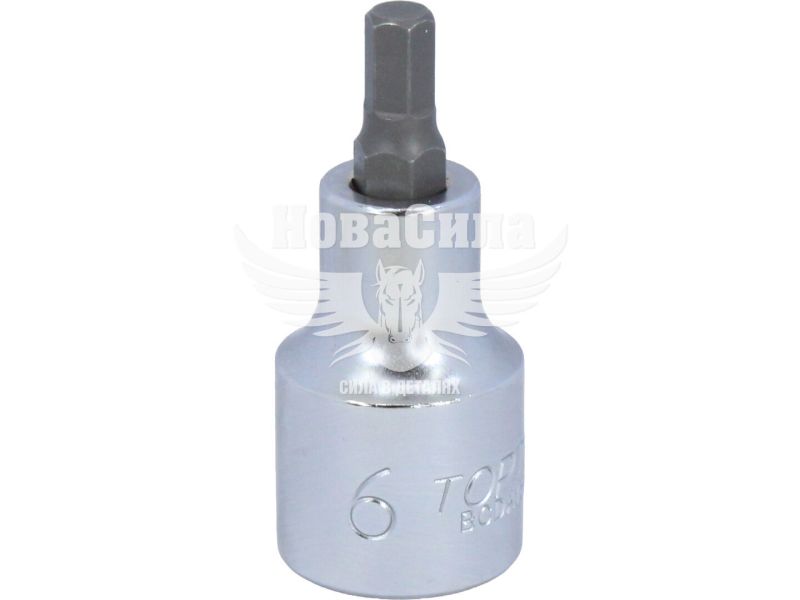 Головка торцева з бітою HEX 1/2 М6 (Toptul) (55мм.) (BCDA1606)