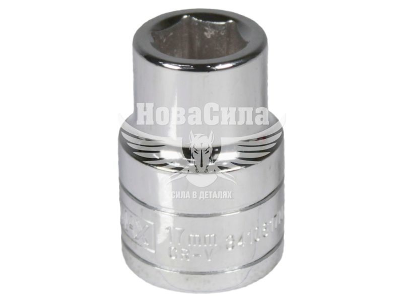 Головка торцева низька шестигранна 3/4 17мм. (Andrmax) (3410617M)