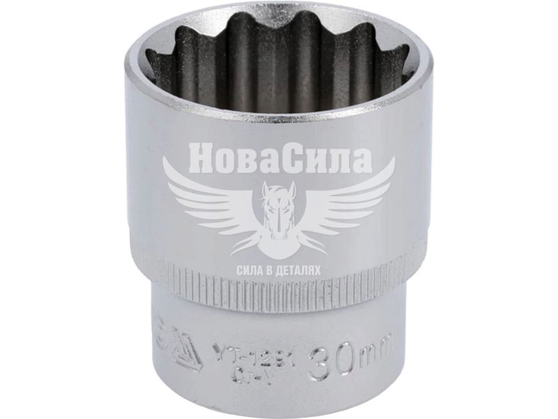 Головка торцева низька дванадцятигранна 1/2 30мм. (Yato) (YT-1291)