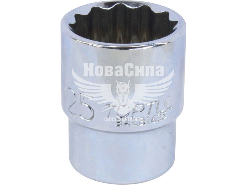 Головка торцева низька дванадцятигранна 1/2 25мм. (Toptul) (BAEB1625)