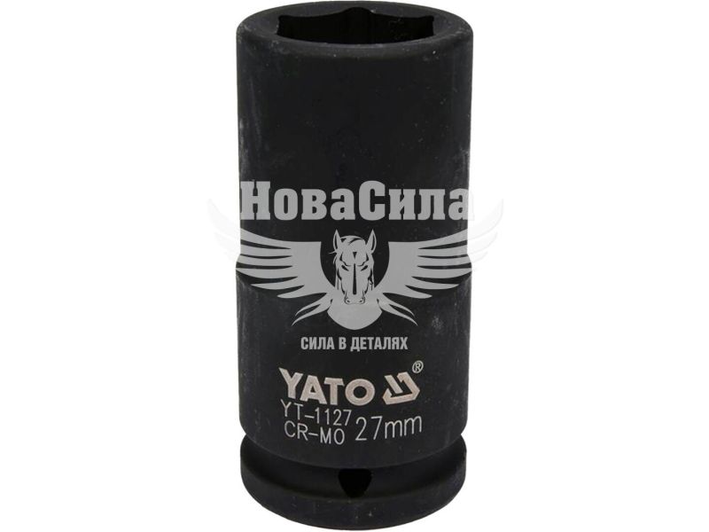 Головка торцева ударна висока шестигранна 3/4 27 мм. (Yato) (YT-1127)