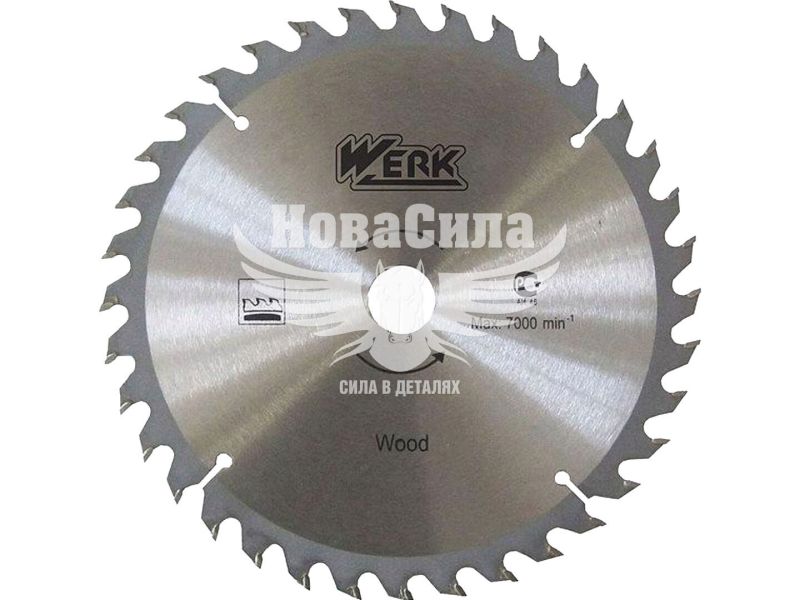 Диск пильний WERK 250х32 мм 24 зубці для дерева (WE109121/4332636) (36117)
