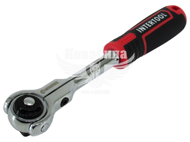 Ключ тріщотка 1/2 (Intertool) з обертовою головкою (72зуба) (ET-8009)