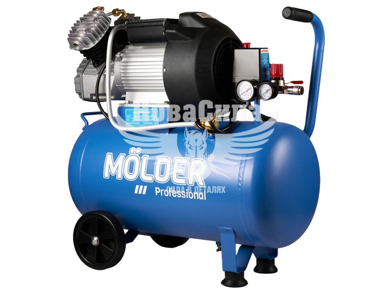 Компресор стаціонарний (Molder) (2-х цил.) 2,2кВт.- 8атм.- 356л/хв. 50л. (MA31510)
