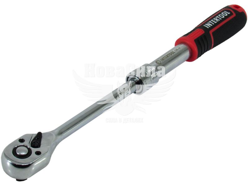 Ключ тріщотка 3/8 (Intertool) телескопічна 72 зубів (ET-8005)