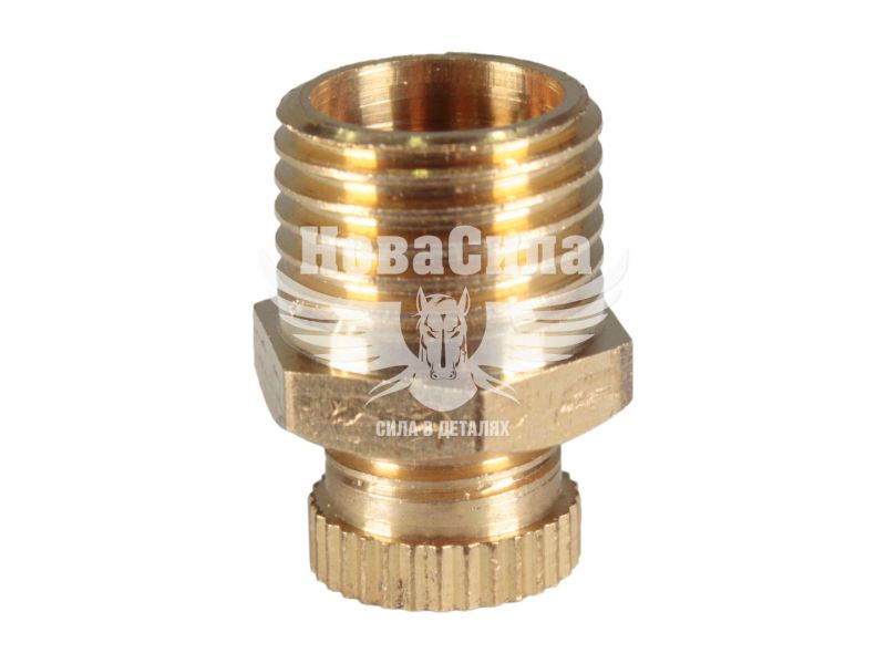 Клапан зливний латунний для компресорів1/4" круглий вентиль (Intertool) (PT-5020)
