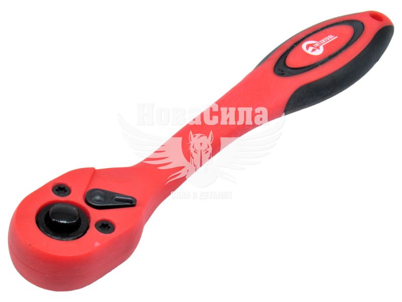 Ключ тріщотка 1/4 (Intertool) вигнута (Professional) (HT-2107)