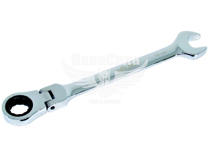 Ключ комбінований 18мм. з тріщоткою і карданом (Molder Tools) (MT57018)