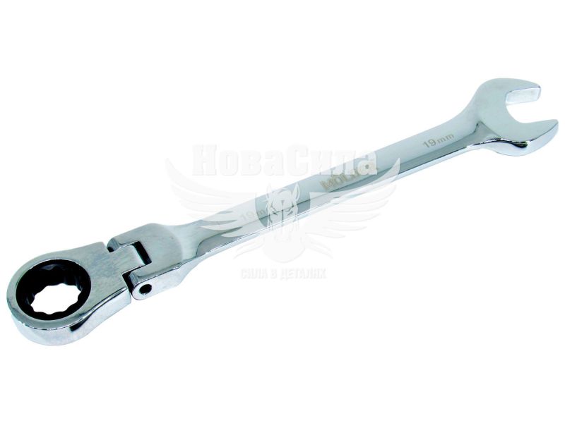 Ключ комбінований 19мм. з тріщоткою і карданом (Molder Tools) (MT57019)