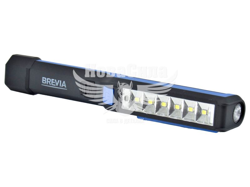 Лампа переносна (Brevia) LED Pen Light 6SMD+1W 150lm, 900mAh, microUSB (11210)