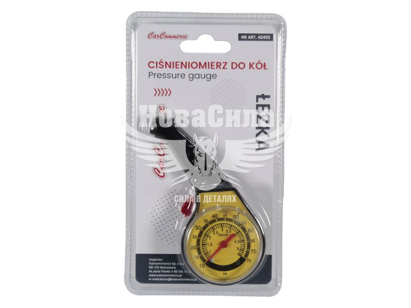Манометр (CarCommerce) 5-атм. пласт. корпус (42452)
