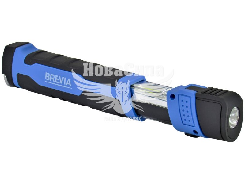 Лампа переносна інспекційна (телескопічна) (Brevia) LED 3W COB+1W 300lm, 2000mAh, microUSB (11350)