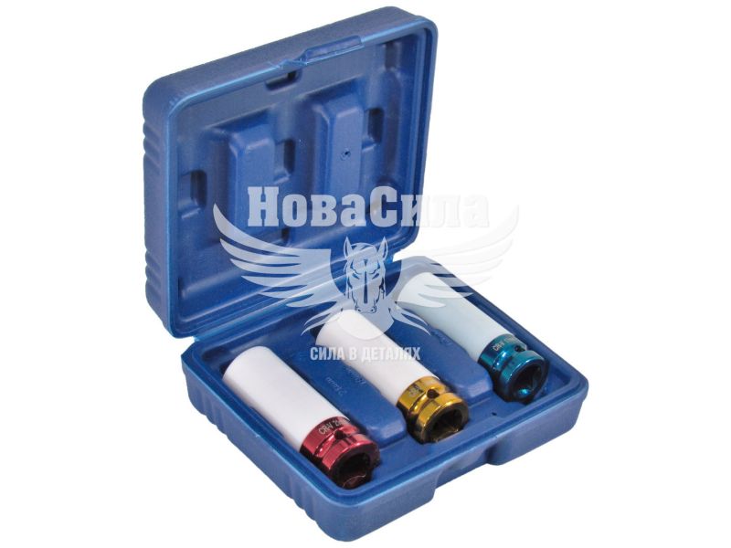 Набір торцевих головок для литих дисків 1/2 (Partner) (17, 19, 21мм.) (PA-5001)