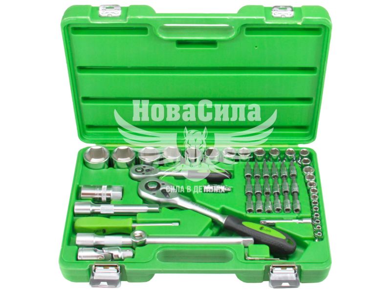 Набір інструментів (Alloid) 55 предметів 1/2, 1/4 (НГ-4055П)