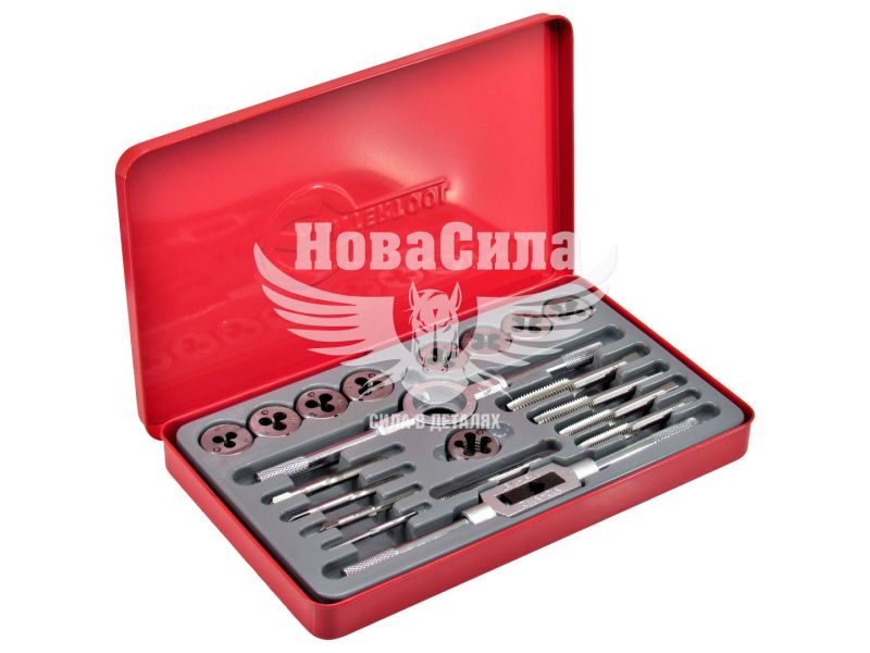 Набір для нарізки різьби 20пред. (Intertool) (плашки+метчики) (SD-8021)