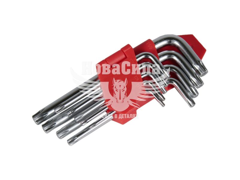 Набір зірочок Г-подібних ключів TORX (Lavita) (Cr-V, T10-T50) (LA 511603)