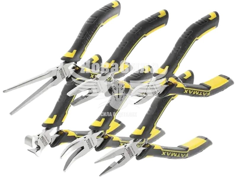 Плоскогубці, шипці, кусачки міні Stanley "FatMax", набір 6 шт (FMHT0-80541)