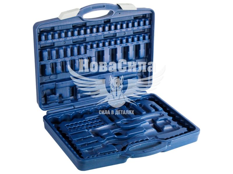 Пластиковий кейс для головок і приладдя 1/2", 3/8", 1/4", 150 одиниць (Andrmax) (1214150P)