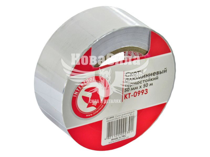 Скотч алюмінієвий 50м.х50мм. (Intertool) (KT-0993)