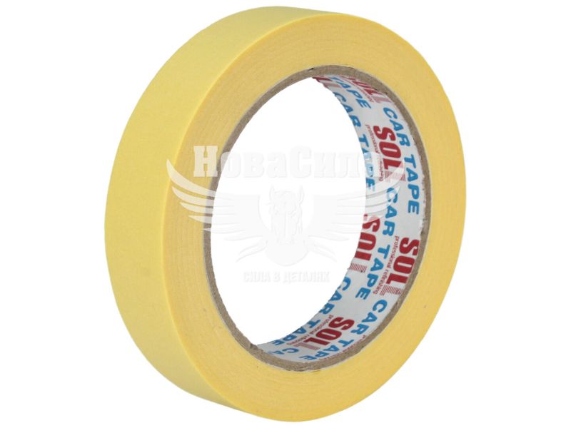 Скотч малярний 24мм. 60* жовтий (SOLL) (SOLL402445)