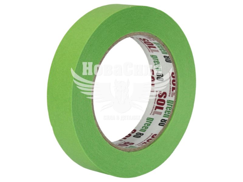 Скотч малярний 24мм. 80* зелений (SOLL) (SOLG2450)