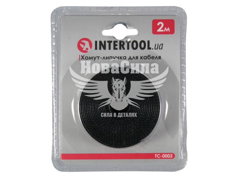 Хомут липучка для кабелю 2м.(Intertool) (TC-0002)