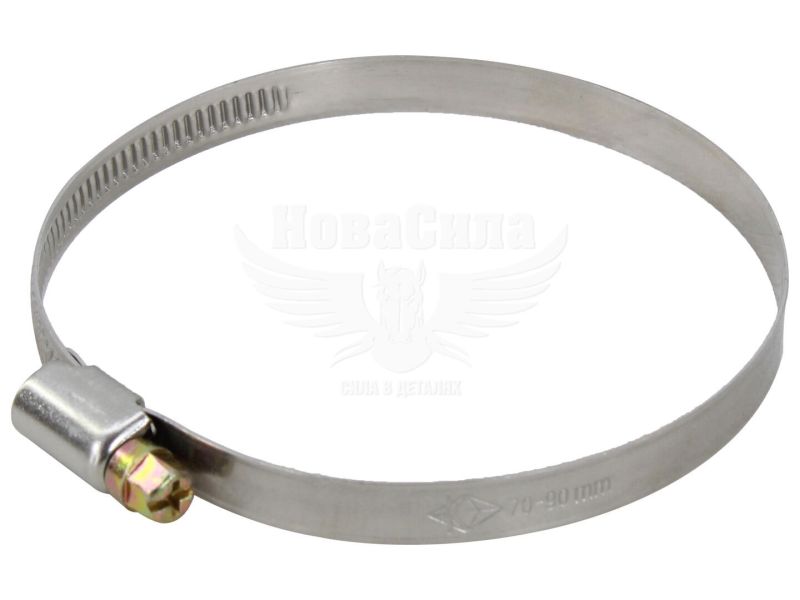 Хомут патрубка 70х90 нерж. (Vortex) (уп. 10шт.) (W2-70-90-VX)