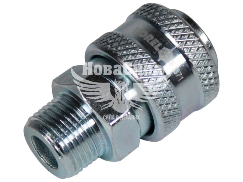 Швидкороздільне зєднання з зовн. різьбою 3/8мм. (Vorel) (81371)