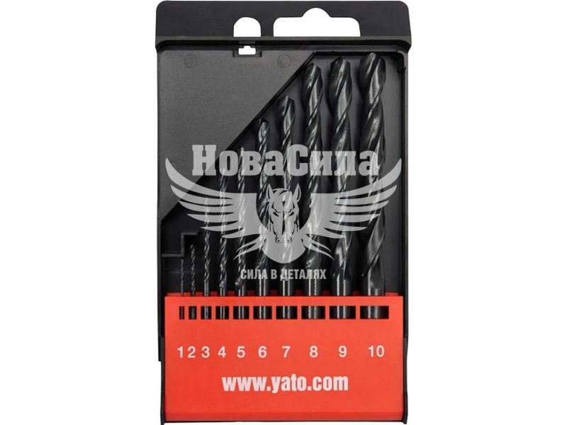 Набір сверл по металу кт-10шт. (Yato) (YT-4461)