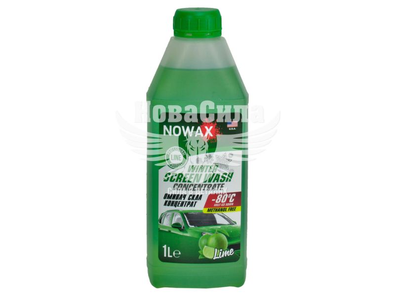 Омивач скла зимовий (Nowax) концентрат -80 Winter Screen Wash 1л. (Lime) (NX01170)