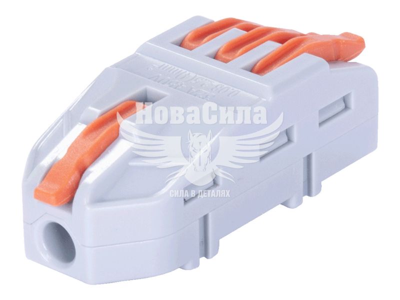 Клемна колодка з'єднувальна E.NEXT e.lc.pro.aw.uni.pl.1-3 з натискним важелем універсальна (p0660013)