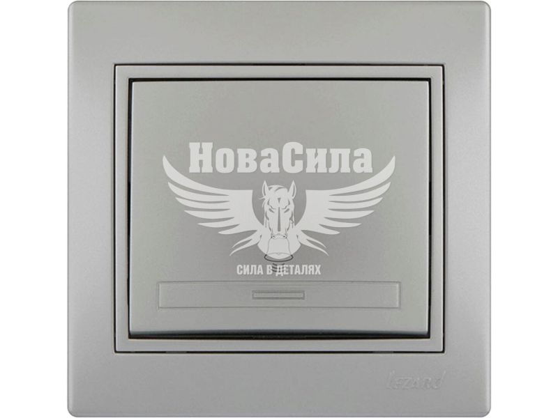 Кнопка дзвінка Lezard Mira сірий металік (701-1010-103)