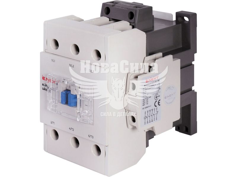 Контактор E.NEXT e.industrial.ukc.85.220, 85А, 220В, 1no+1nc (i.0090005)