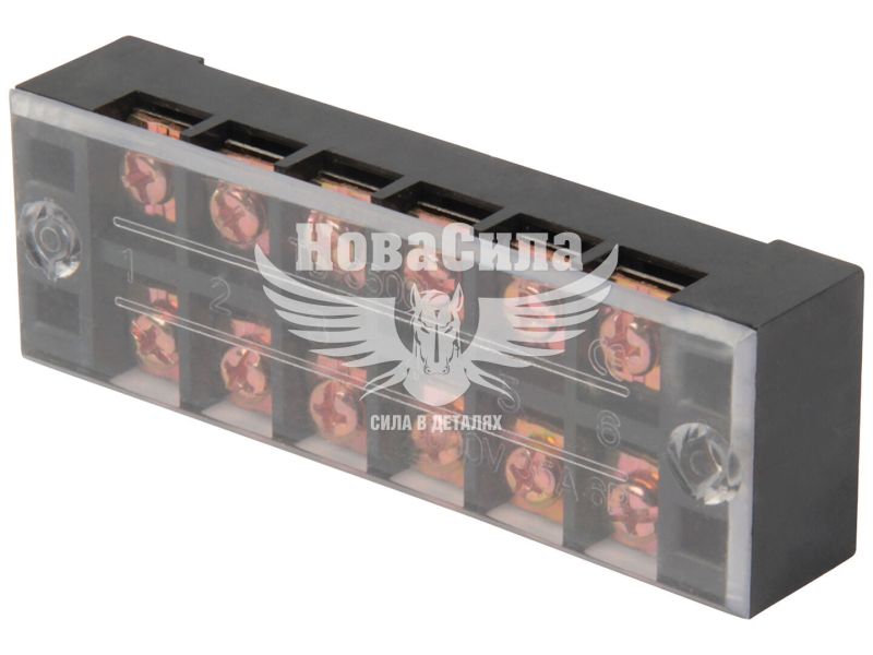 Клемна колодка захищена E.NEXT e.tc.protect.35.6, 35А, 6 полюсів (p056013)