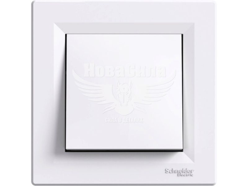 Вимикач прохідний одинарний Schneider Electric Asfora білий (EPH0400121)