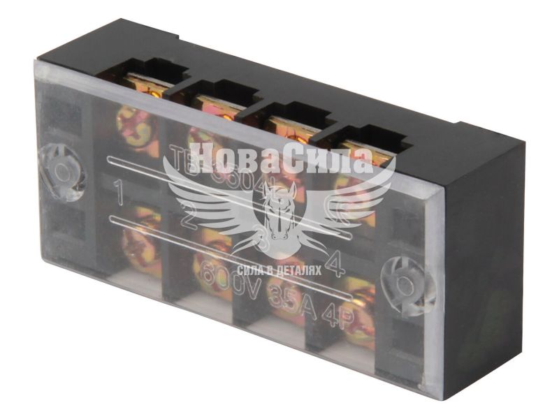 Клемна колодка захищена E.NEXT e.tc.protect.35.4, 35А, 4 полюса (p056012)